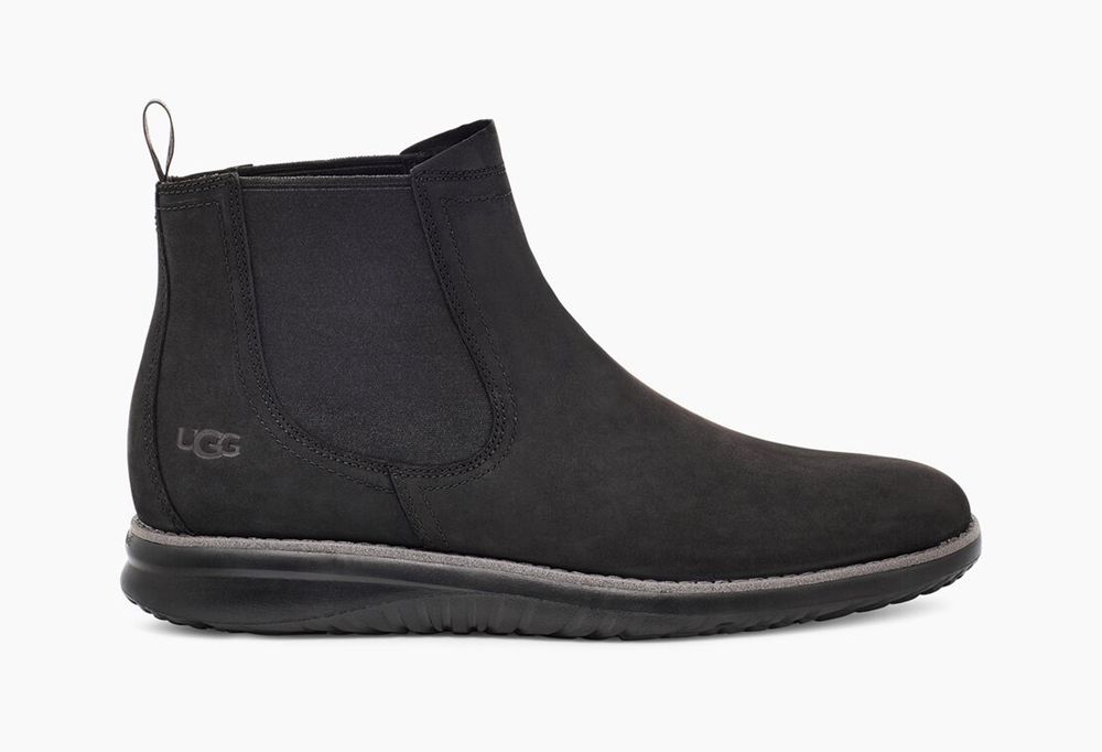 Ugg Chelsea Boot Mens - Ugg Union Weather Black - 452KVEOJT